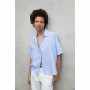 Blusas y Camisas Camisa ECOALF Melania Sky Blue