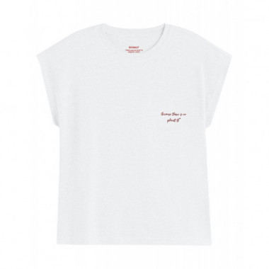 Camisa Mujer Camiseta ECOALF Namur White