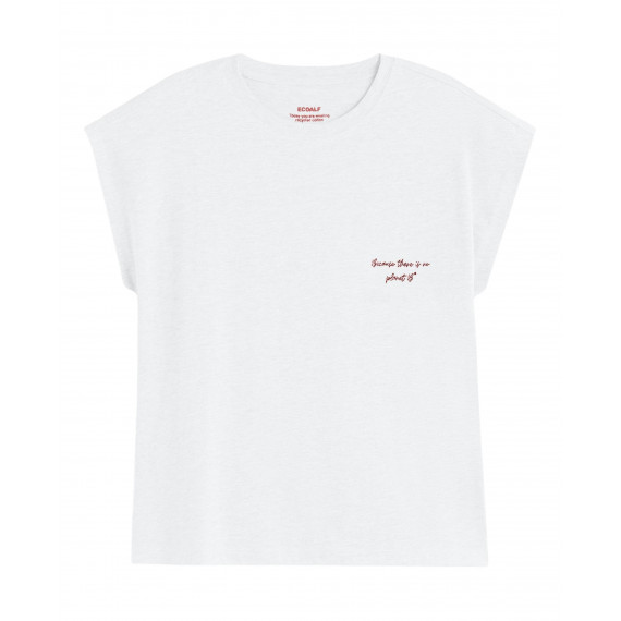 Camisa Mujer Camiseta ECOALF Namur White