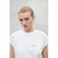 Camisa Mujer Camiseta ECOALF Namur White