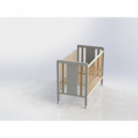 Cuna Osito Blanco/natural  IKID