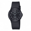 CASIO MQ-24B-1B Reloj Analógico para Hombre - Diseño Clásico Negro - Resistente Al Agua