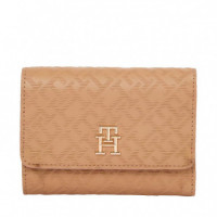 CARTERA PLEGABLE CON MONOGRAMA TH