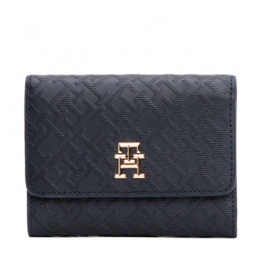 CARTERA PLEGABLE CON MONOGRAMA TH