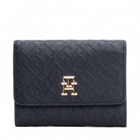 CARTERA PLEGABLE CON MONOGRAMA TH
