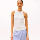 Camiseta Acanalada sin Mangas de Corte Slim  TOMMY HILFIGER