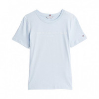 Camiseta de Cuello Redondo con Logo  TOMMY HILFIGER