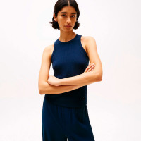 Camiseta Acanalada sin Mangas de Corte Slim  TOMMY HILFIGER