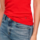 Camiseta Acanalada sin Mangas de Corte Slim  TOMMY HILFIGER