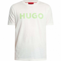 Camiseta Hugo Dulivio blanca logo verde
