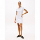 Sporty Feminine Reg Polo Dress Th Optic  TOMMY HILFIGER