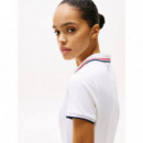 Sporty Feminine Reg Polo Dress Th Optic  TOMMY HILFIGER