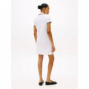 Sporty Feminine Reg Polo Dress Th Optic  TOMMY HILFIGER