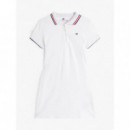 Sporty Feminine Reg Polo Dress Th Optic  TOMMY HILFIGER