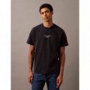 Ss Acid Wash 20S Cn Tee Sky Captain  CALVIN KLEIN