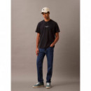 Ss Acid Wash 20S Cn Tee Sky Captain  CALVIN KLEIN