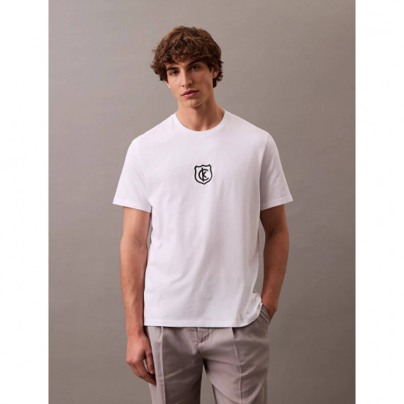 Ss 20S Embrd Ck Shield Cn Tee Brilliant  CALVIN KLEIN
