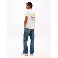 TJM REG TWISTED SIGNTR TEE EXT ECRU