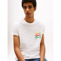 TJM REG TWISTED SIGNTR TEE EXT ECRU