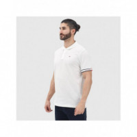 TJM SLIM FLAG CUFF POLO EXT ECRU