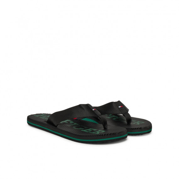 Massage Hilfiger Beach Sandal Black  TOMMY HILFIGER
