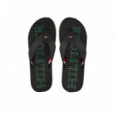 Massage Hilfiger Beach Sandal Black  TOMMY HILFIGER