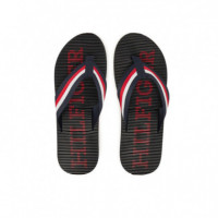 Massage Hilfiger Beach Sandal Desert Sky  TOMMY HILFIGER