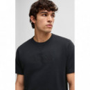David T-shirt 10269569 01 Black  BOSS