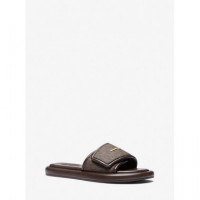 SUKI FLAT SLIDE BROWN