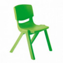 Silla Infantil Polipropileno Talla 2 Verde  EQUIP. INFANTILES