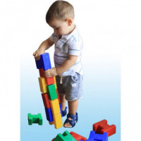 Modulo “h” Bloques Gigantes. Contenedor Ruedas. 60 Piezas  LADO