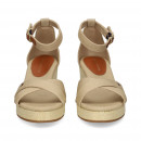 Sandalia Cruzada Lona Beige  TOMMY HILFIGER