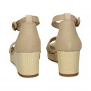 Sandalia Cruzada Lona Beige  TOMMY HILFIGER