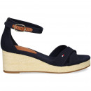 Sandalia Cruzada Lona Azul  TOMMY HILFIGER
