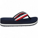 Flip Flop Cinta Multicolor Azul  TOMMY HILFIGER