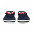 Flip Flop Cinta Multicolor Azul  TOMMY HILFIGER