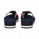 Flip Flop Cinta Multicolor Azul  TOMMY HILFIGER