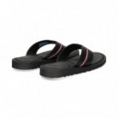 Esclava Piel Negro  TOMMY HILFIGER
