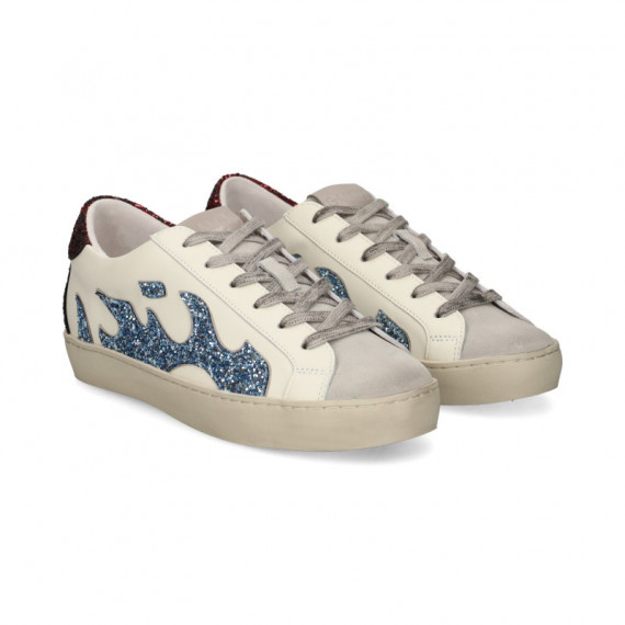 Talon Glit Burdeos+llama Glit Celeste  GAMIN