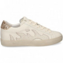 Talon Glit Oro+llama Perlas Blanco  GAMIN