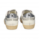 Talon+llama Glit Plata Piel Blanco  GAMIN