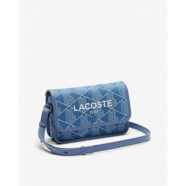 FLAP CROSSOVER BAG MONO JACQUARD DENIM