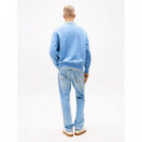 Tjm Rlx Paisley Flag Crew Ext Colorado B  TOMMY JEANS