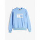 Tjm Rlx Paisley Flag Crew Ext Colorado B  TOMMY JEANS