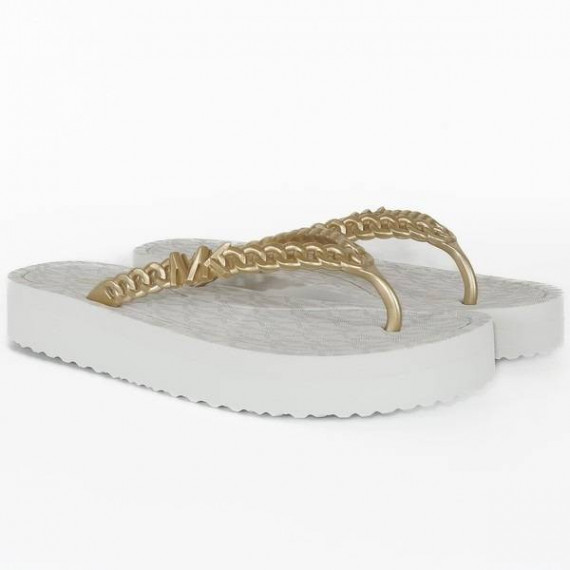 Zaza Flip Flop Cream  MICHAEL KORS