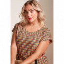 Vestidos Vestido KING LOUIE Aria Tunic Beebop Stripe