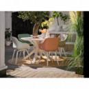 Mesa de Jardín Xander 120 Cm ø- Color Blanco- Hartman®- Exterior  HARTMAN OUTDOOR FURNITURE