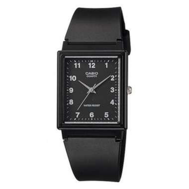 CASIO MQ-27-1B Reloj Analógico Unisex - Caja Rectangular Negra y Diseño Minimalista - Elegante, Compacto y Resistente Al Agua