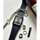 CASIO MQ-38-1A Reloj Analógico Unisex - Caja Rectangular Negra con Detalles Dorados - Estilo Elegante y Resistente Al Agua