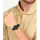 CASIO MQ-76-1A Reloj Analógico Unisex - Esfera Negra con Detalles Dorados - Clásico, Ligero y Resistente Al Agua